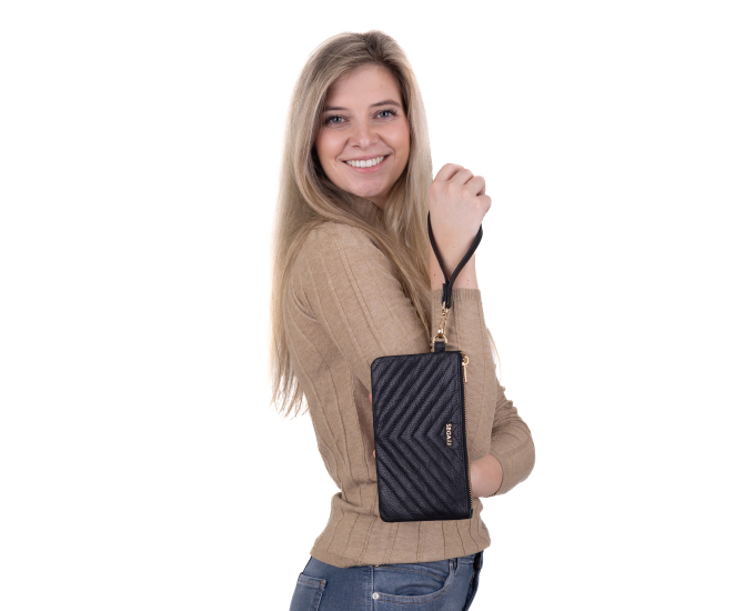 Kabelka etue kožená SEGALI 50510 čierna