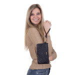 Kabelka etue kožená SEGALI 50510 čierna