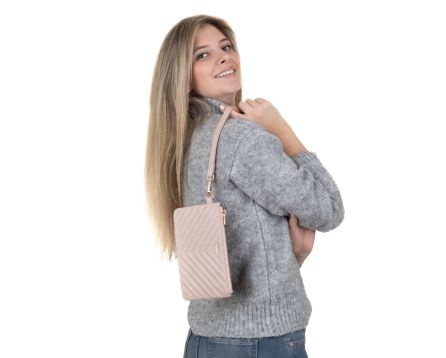 Kabelka etue kožená SEGALI 50510 lt.pink