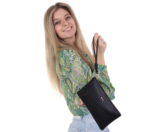 Kabelka etue kožená SEGALI 50520 čierna