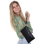 Kabelka etue kožená SEGALI 50520 čierna