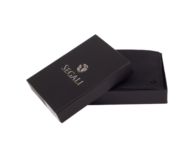 Pánska kožená peňaženka SEGALI 103 A čierna