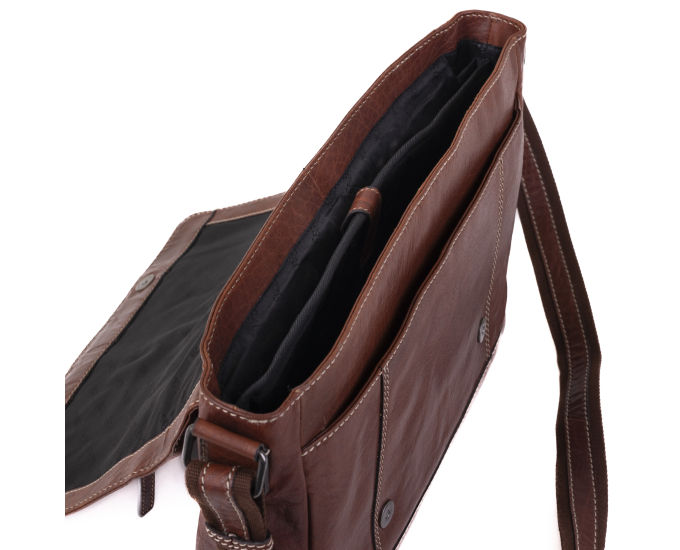 Pánská kožená taška SEGALI 25581 hnědá