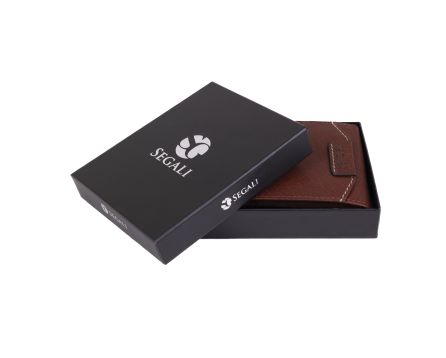 Pánska kožená peňaženka SEGALI 50758 hnedá