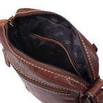 Pánský kožený crossbag SEGALI 25577 hnědý