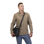 Pánský kožený crossbag SEGALI 25578 černý