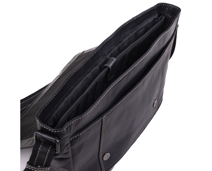 Pánská kožená taška SEGALI 25581 černá
