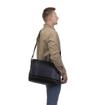 Pánská kožená taška SEGALI 25581 černá